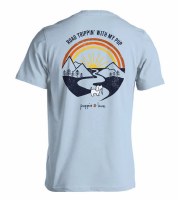 Puppie Love Road Trippin T-Shirt S Light Blue