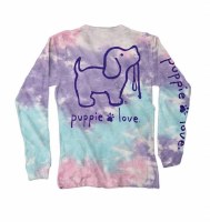 Puppie Love Tie Dye Long-Sleeve Shirt S Cotton Candy Tie Dye