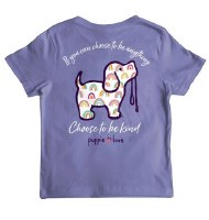 Puppie Love Choose to be Kind T-shirt 6-8 Violet