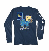 Puppie Love Pajama Pup Long-Sleeve Shirt LG Navy