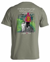 Puppie Love Hiking with My Pup T-Shirt SM Military Green