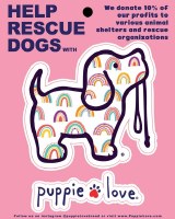 Puppie Love Rainbow Fill Pup Decal