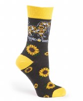 Puppie Love Sunflower Pup Socks  Yellow