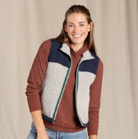 Toad & Co  Sespe Sherpa Vest LG Light Heather Grey