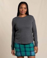 Toad & Co  Foothill Pointelle Long-Sleeve Crew S Soot