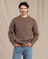 Toad & Co  Wilde Crew Sweater M Brown Sugar