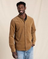 Toad & Co  Scouter Cord Long-Sleeve Shirt L Honey Brown