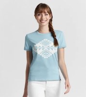 Pendleton Hood River Diamond T-Shirt M Dusty Aqua