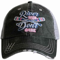KATYDID River Hair Don't Care Trucker Hat  Blue