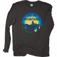 Duck Co. To the Mountains L/S Tee XS Heather Black