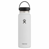 Hydro Flask Wide Mouth with Flex Cap 40oz White