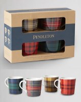 Pendleton Tartan Mug Set 4 Piece