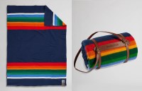 Pendleton National Park Throw with Carrier Throw Crater Lake Navy