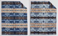 Pendleton Silver City Organic Cotton Jacquard Throw Throw Denim