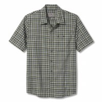 Royal Robbins Redwood Plaid Short-Sleeve Shirt M Fiddlehead