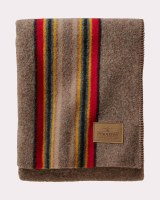 Pendleton Yakima Camp Wool Throw Blanket 54"x66" Mineral Umber