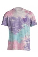 Additional picture of Puppie Love Tie Dye Pup Short Sleeve Adult Tee 2XL Cotton Candy