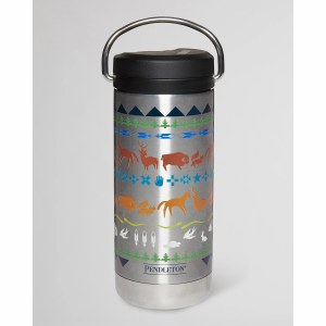 Pendleton Shared Paths Stainless Steel BPA-Free Insulated Tumbler 12oz Silver