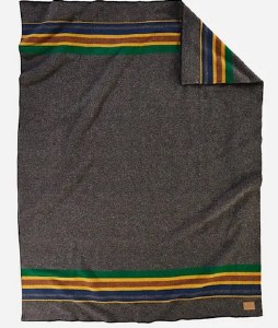 Pendleton Yakima Camp Wool Queen Blanket 90"x90" Oxford
