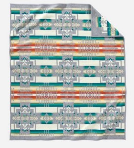 Pendleton Chief Joseph Blanket 64&quot;x80&quot; Grey