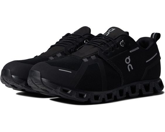 Mens On Cloud Waterproof in All Black