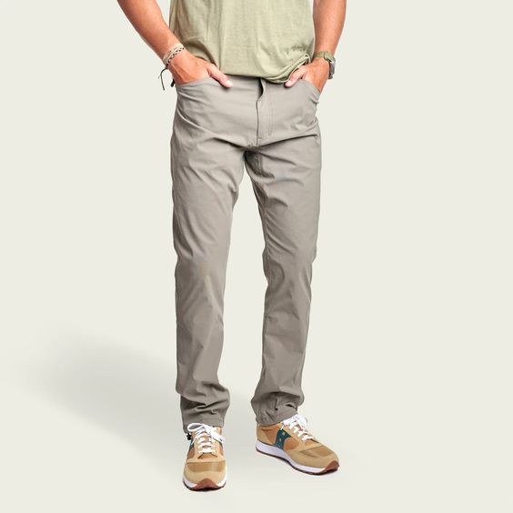 Duck Head Pinpoint Canvas Five-Pocket Pant- Stone