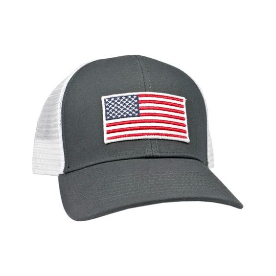 Peach State Pride American Flag Mesh Back Hat Peach State Pride American Flag Mesh Back Hat