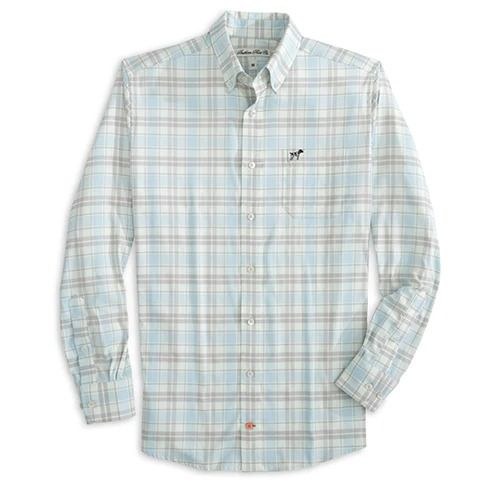 Southern Point Hadely Luxe Lite Sportshirt- Anchor Down Plaid