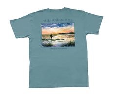 Peach State Pride Country Sunset Tee Aquafoam Peach State Pride Country Sunset Tee Aquafoam