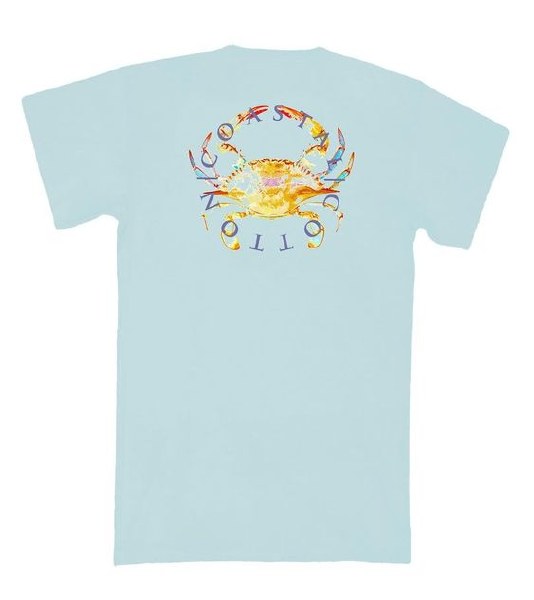 Coastal Cotton Crab T-Shirt - Baygreen