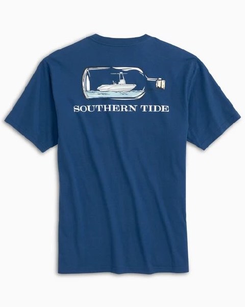 Southern Tide Boat In A Bottle Heathered T-Shirt