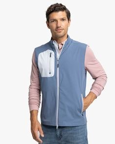 Southern Tide Bowline Vest in Blue Haze
