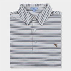 GenTeal Buoy Sandbar Stripe Performance Polo