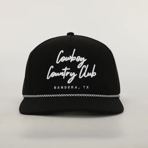 Cowboy Country Cursive Rope Hat