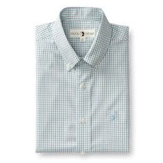 Duck Head Creswell Sportshirt Sky Blue crewswell LS Perf Tatters