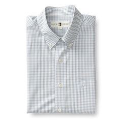 Duck Head Creswell Sportshirt Sky Blue crewswell LS Perf Tatters