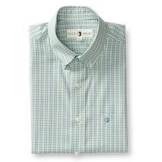 Duck Head Camden LS Sportshirt Quiet Green