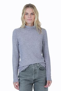 Dylan Romi Heathered Rib Top