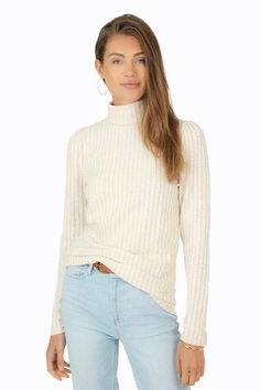 Dylan Turtleneck Sweater in Natural