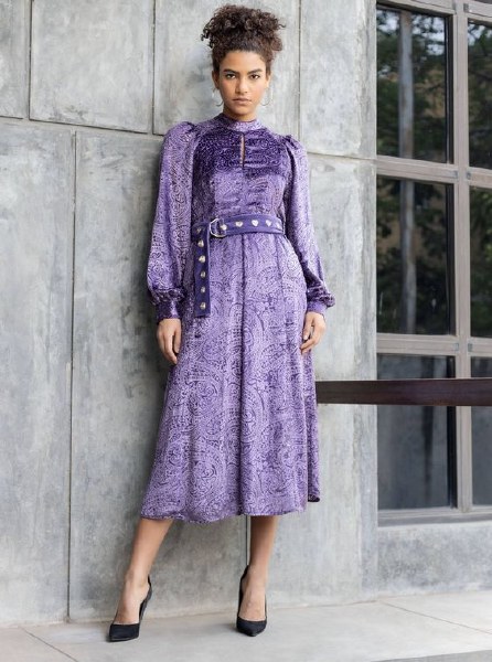 Emily Lovelock Tiffany Dress Purple