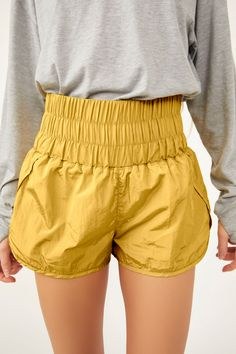 Free People The Way Home Shorts Varisty Gold