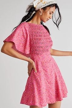Free People Floral Femme Combo Dress