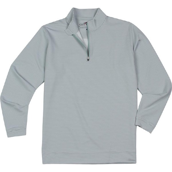 GenTeal Charcoal Pinstrip Performance Quarter Zip