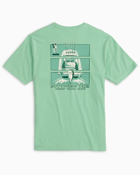 Southern Tide Green Going Gone Triptyc T-Shirt