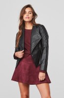 Jack Quilted Faux Leather Jacket