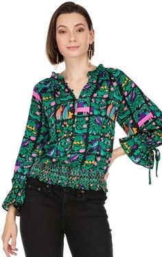 Joy Joy Smock Waist Top