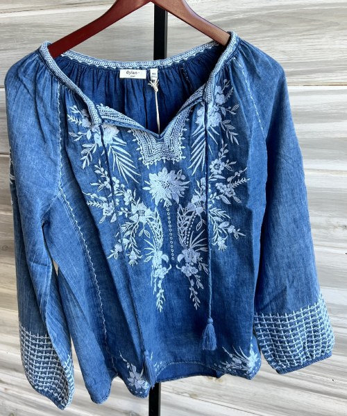 Dylan Kenzie Embroidered Blouse