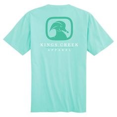 Kings Creek Logo Tshirt Aqua