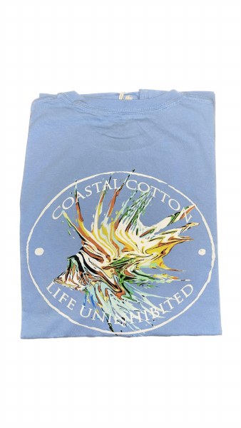 Coastal Cotton Lionfish SS Tee Ocean