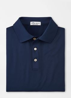 Peter Millar Solid Performance Jersey Polo - Navy